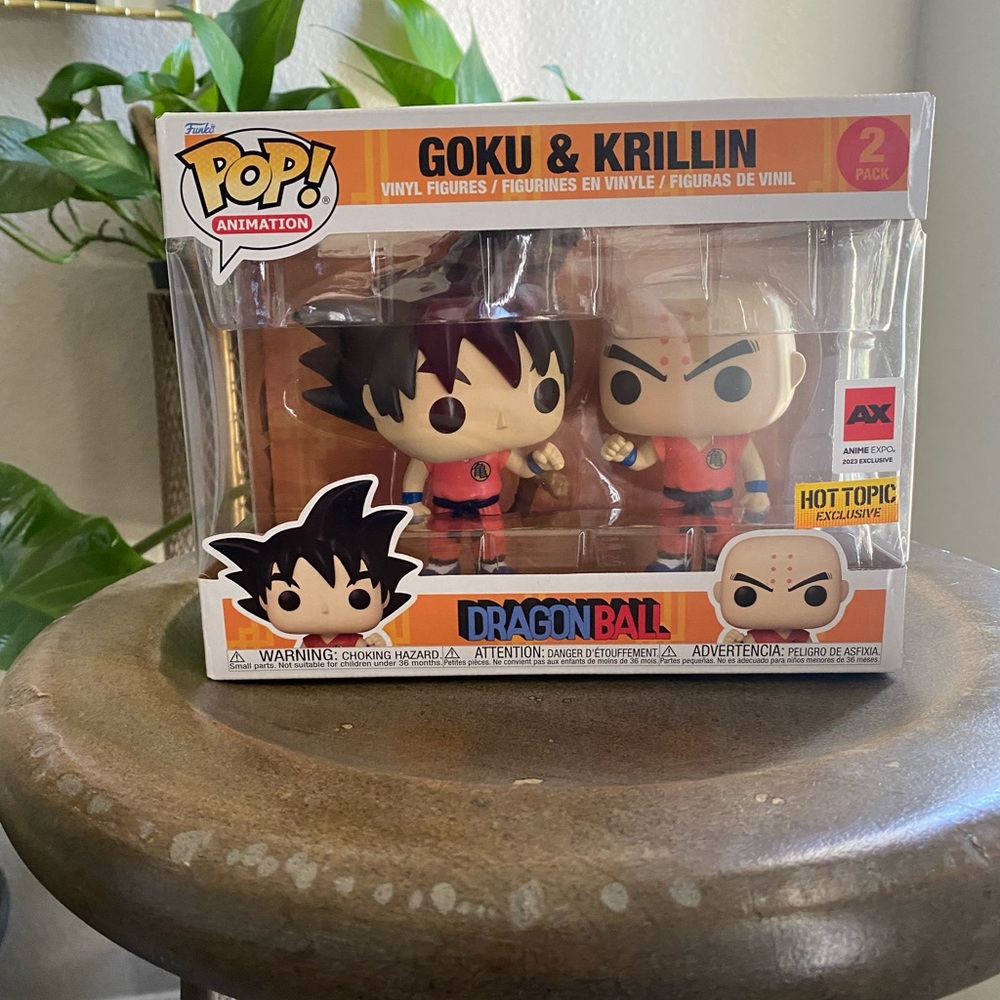 Dragon ball goku and krillin funko pop 2 pack